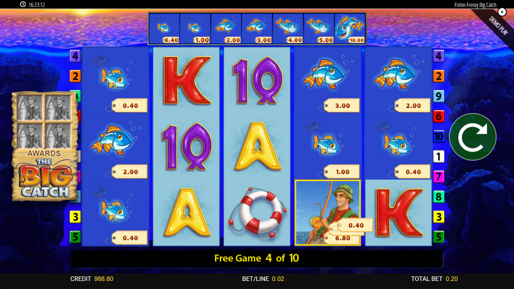 Fishin' Frenzy  the big catch bonus round