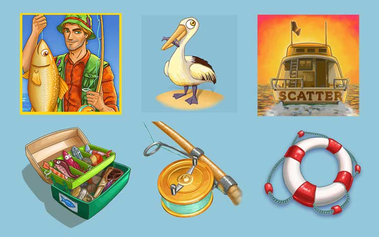 Fishin' Frenzy symbols