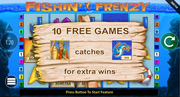fishin' frenzy bonus