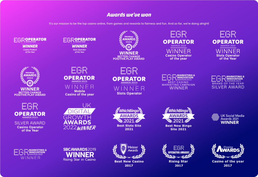 PlayOjo UK Casino Awards