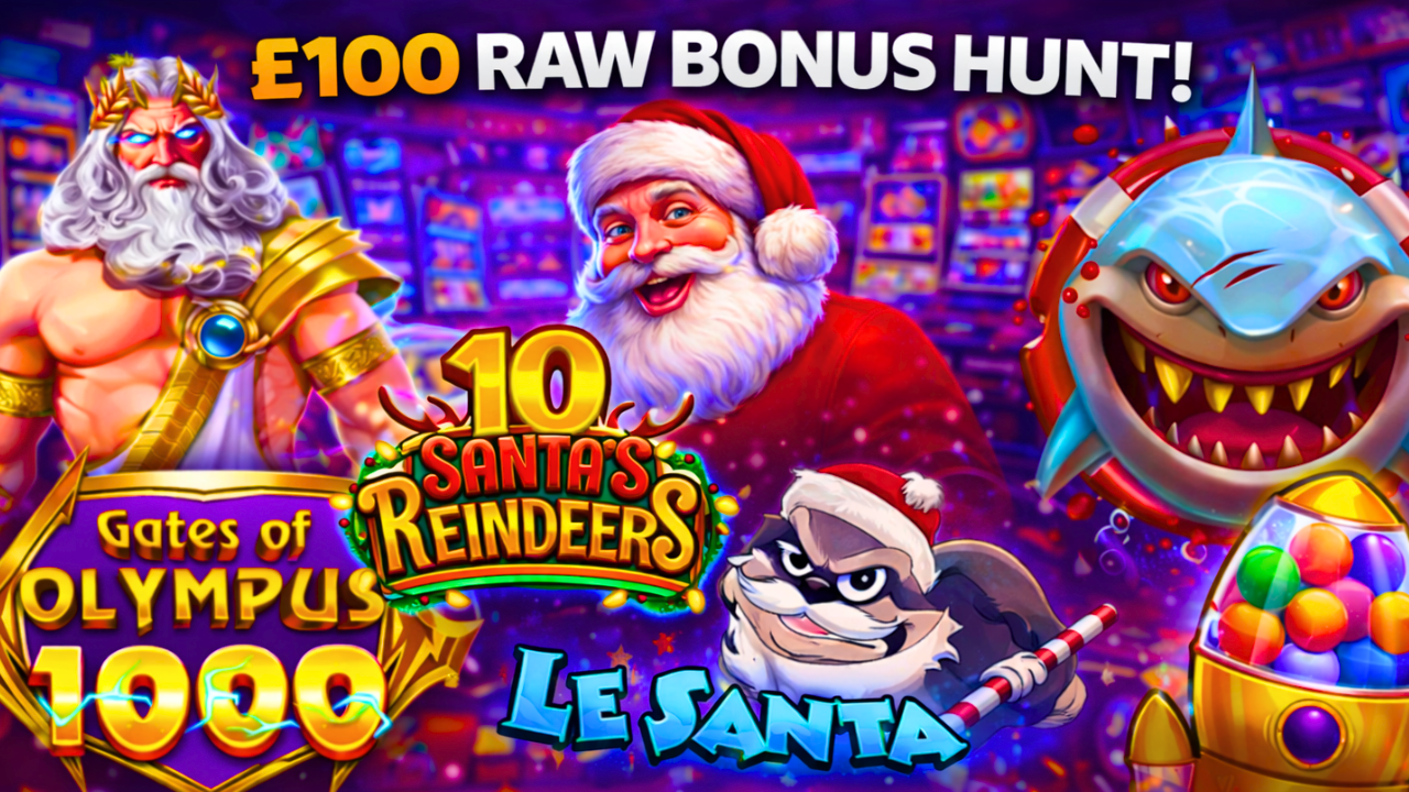 £100 Raw Bonus Hunt Live Stream